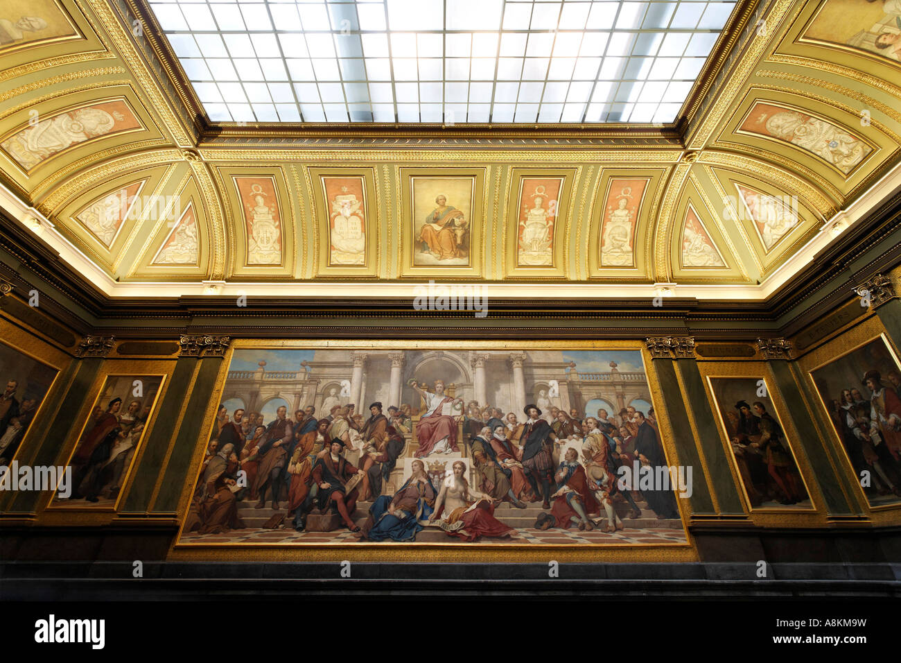 Musée royal de l'art, KMSKA, hall d'entrée, Anvers, Belgique Banque D'Images