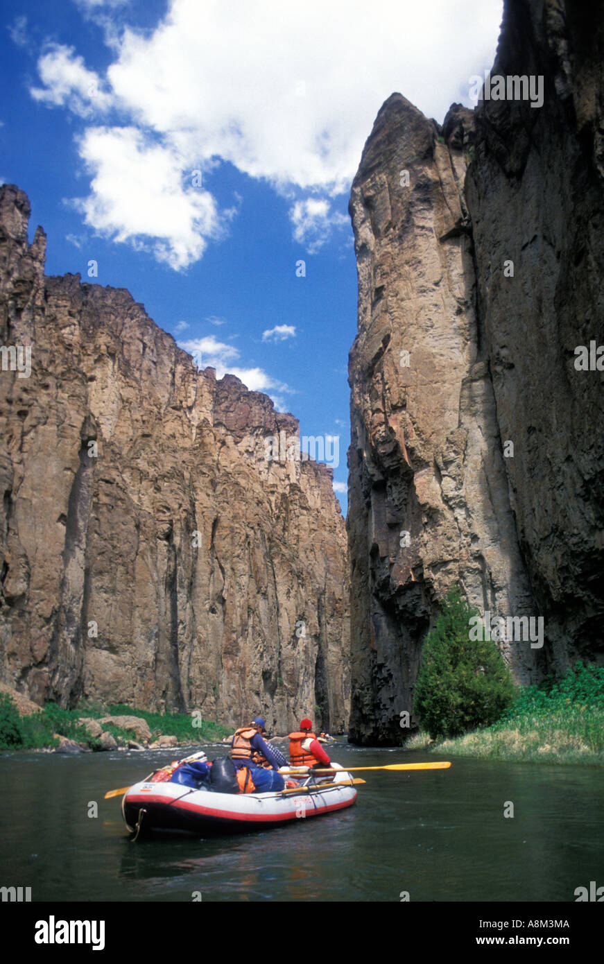 Le Rafting Bruneau River Canyon Canyon dans le désert des Terres, New York Banque D'Images