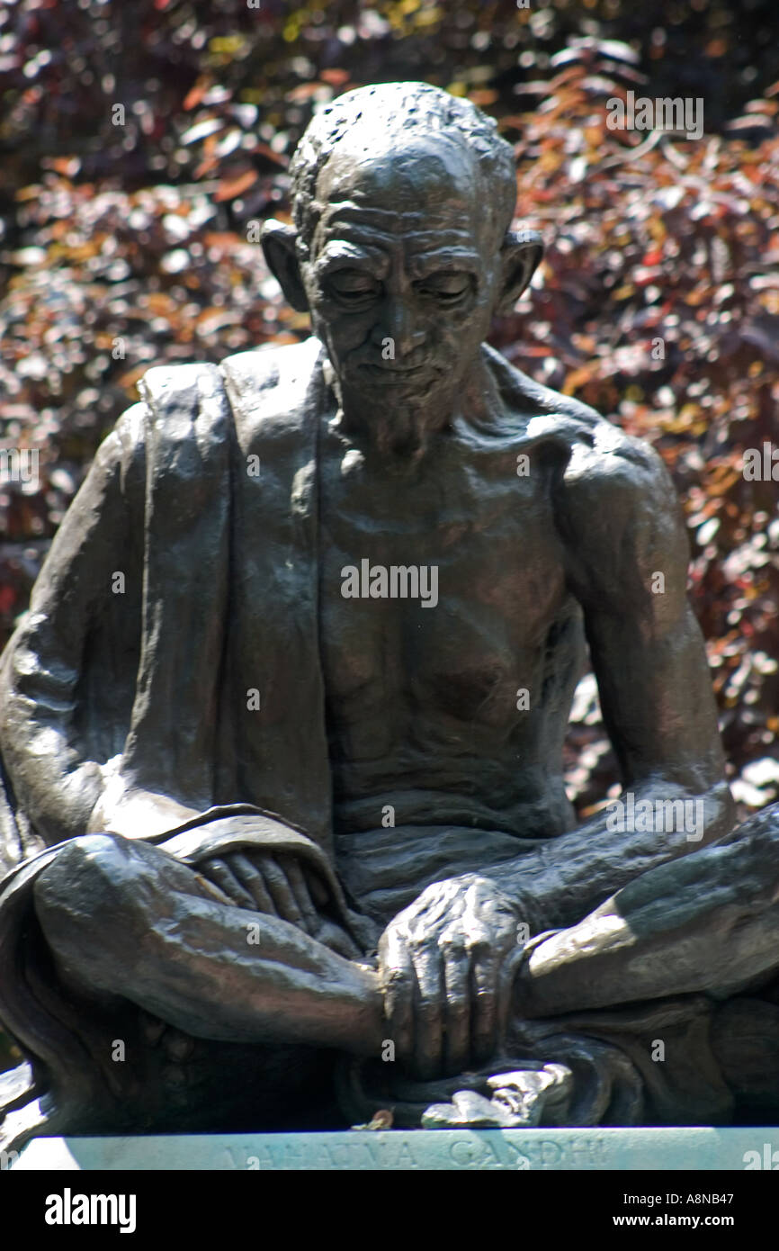 Mahatma Gandhi Statue Tavistock Square London England Banque D'Images