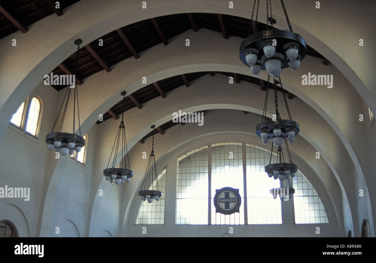 Santa Fe Depot intérieur, San Diego, CA, 2 sujets seulement Banque D'Images