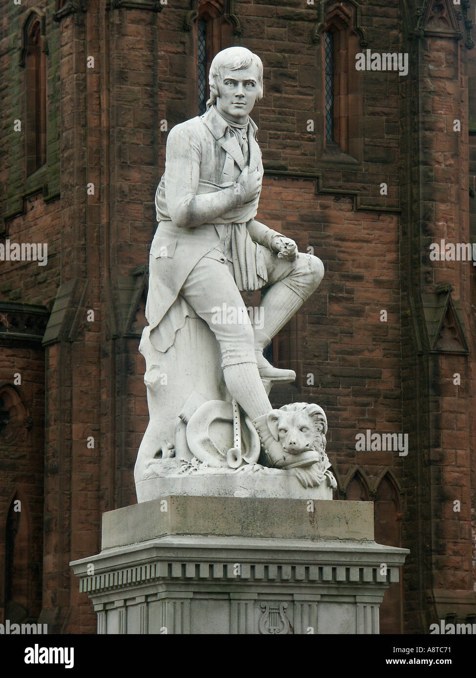 Statue de Robert Burns Dumfries Scotland UK Banque D'Images