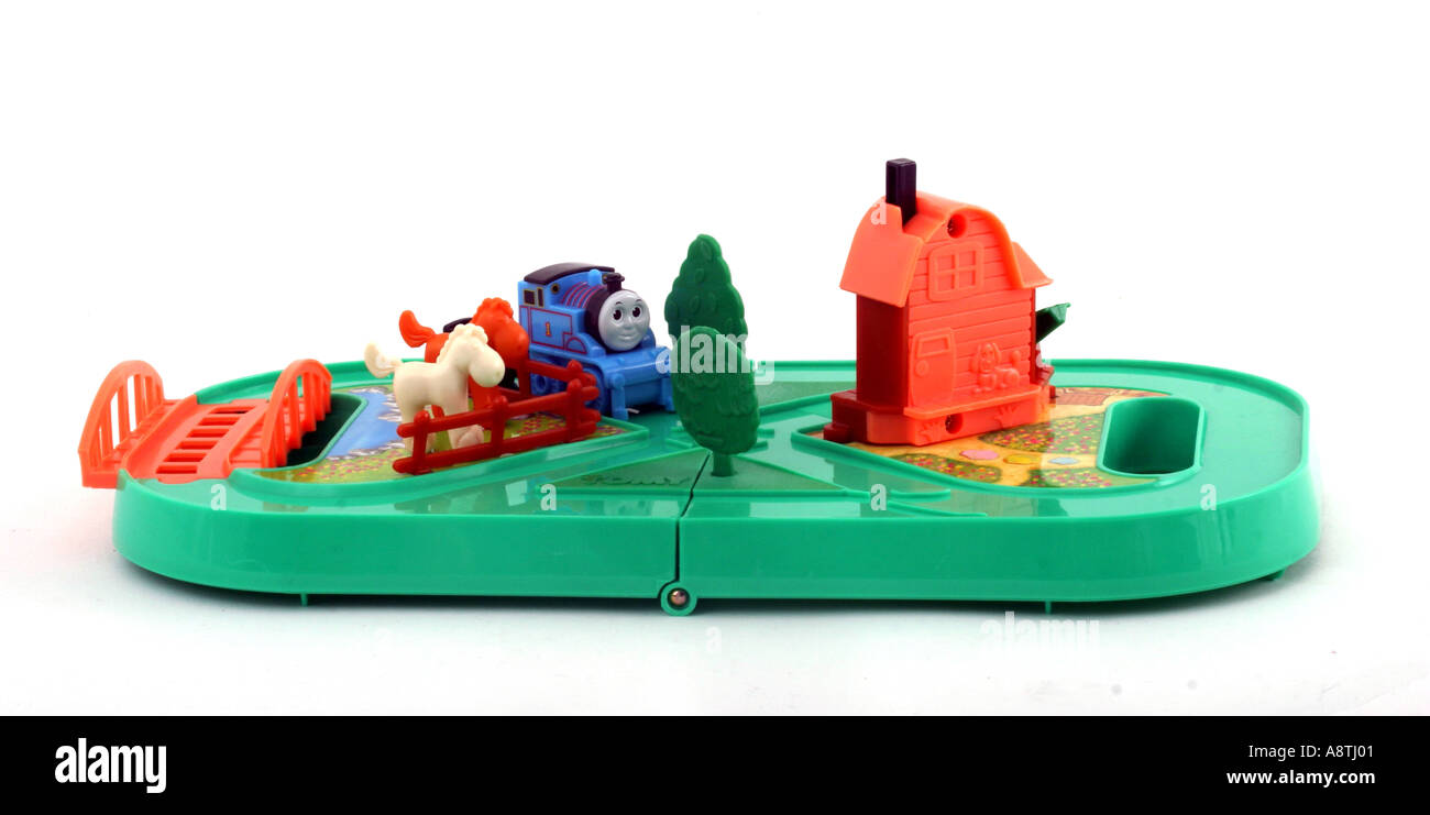 Tomy Thomas le réservoir du moteur une horloge portique Banque D'Images