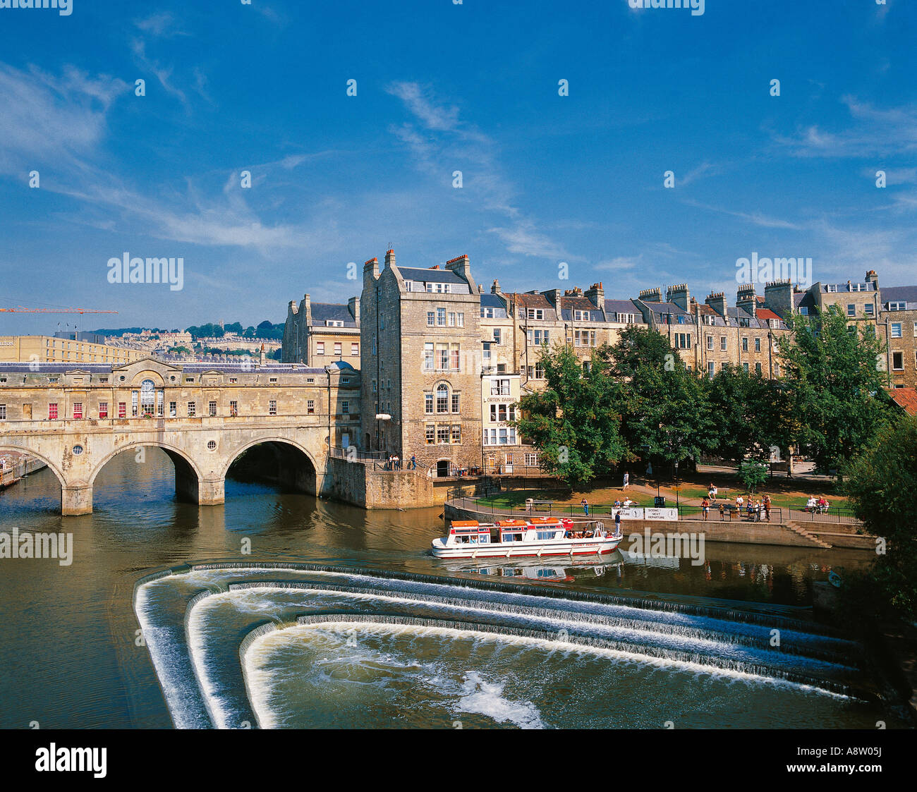 Billet Royaume-uni Angleterre Bath Avon Pultney Bridge Banque D'Images