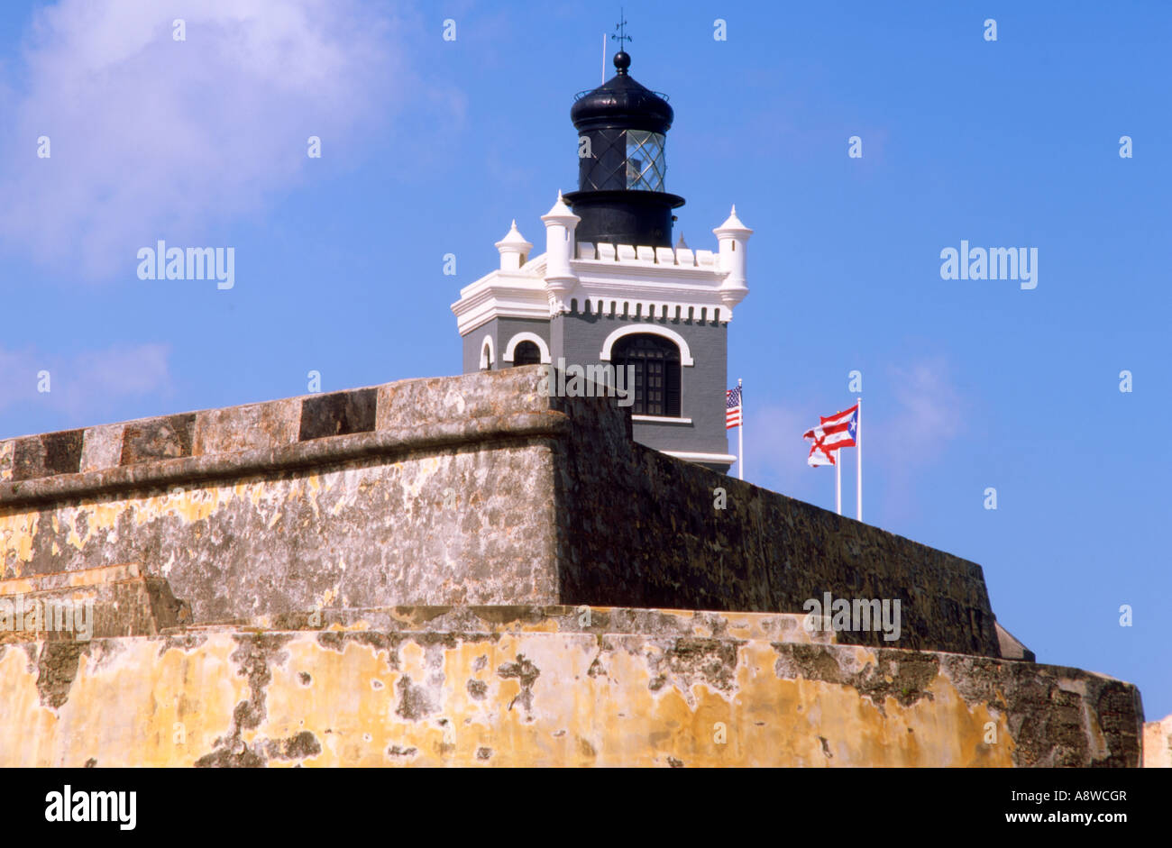 Puerto Rico. San Juan. Morro Fort Banque D'Images