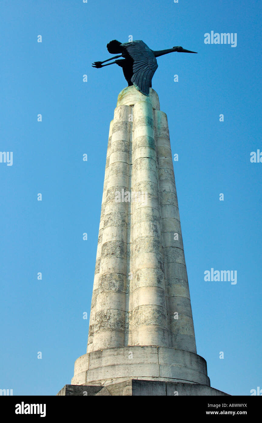 Mémorial à George Guynemer à Poelkapelle, Belgique Banque D'Images