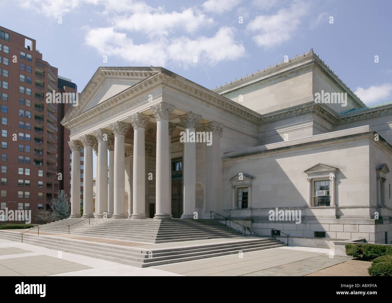 Temple de rite écossais de la Franc-maçonnerie Charles Street Baltimore Maryland Banque D'Images