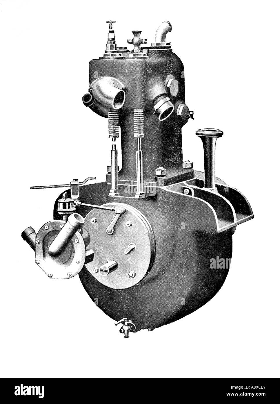 DARRACQ SEUL cylindres essence moteur de voiture Banque D'Images