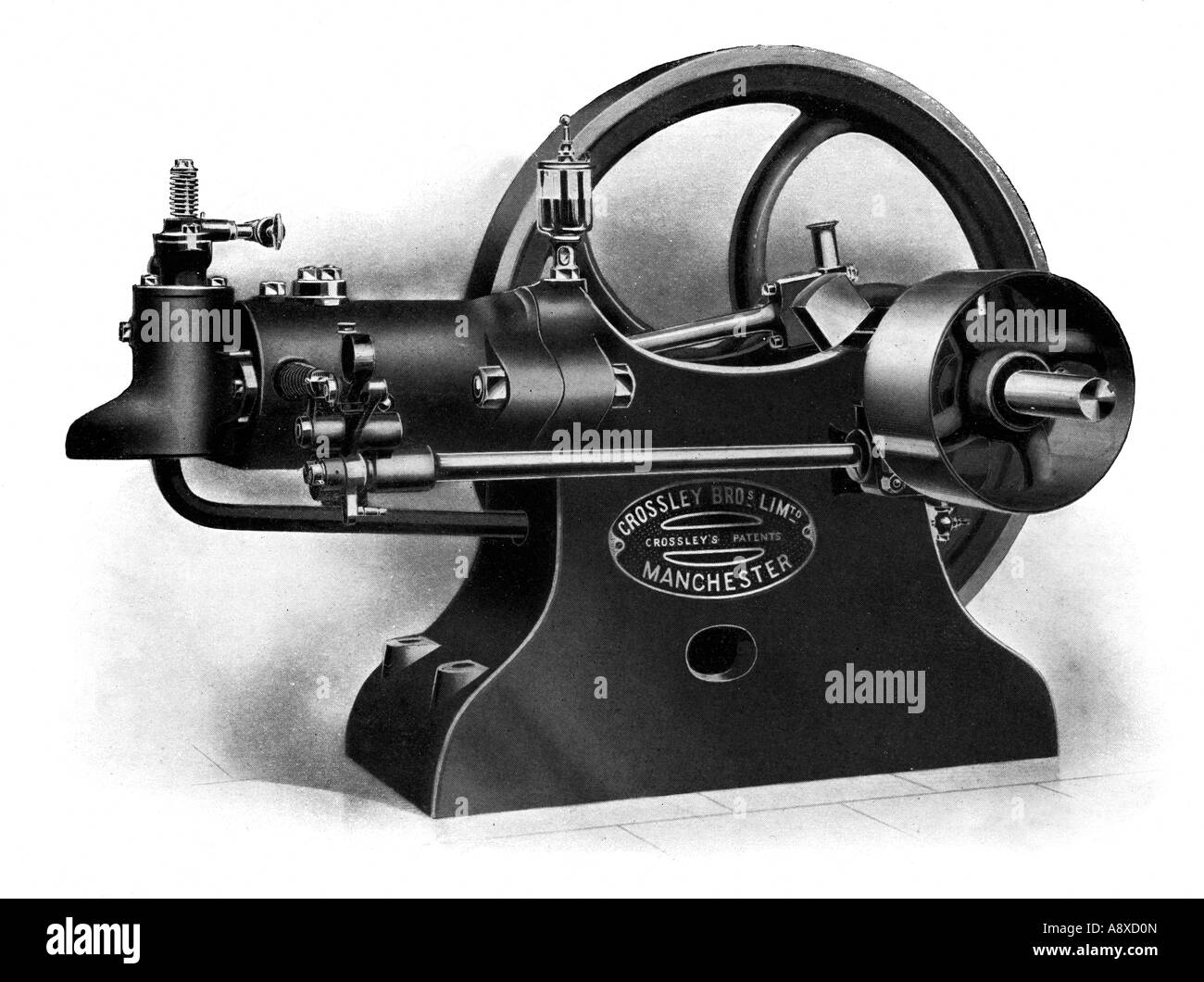 Dessin technique moteur Banque d'images noir et blanc - Alamy