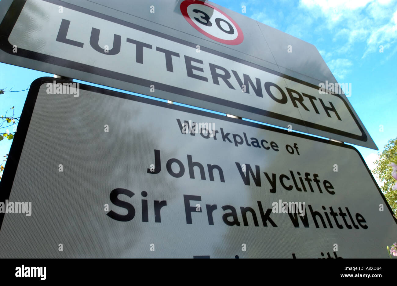 En Lutterworth Leicestershire home de la fin du moteur à réaction pioneer Sir Frank Whittle Banque D'Images