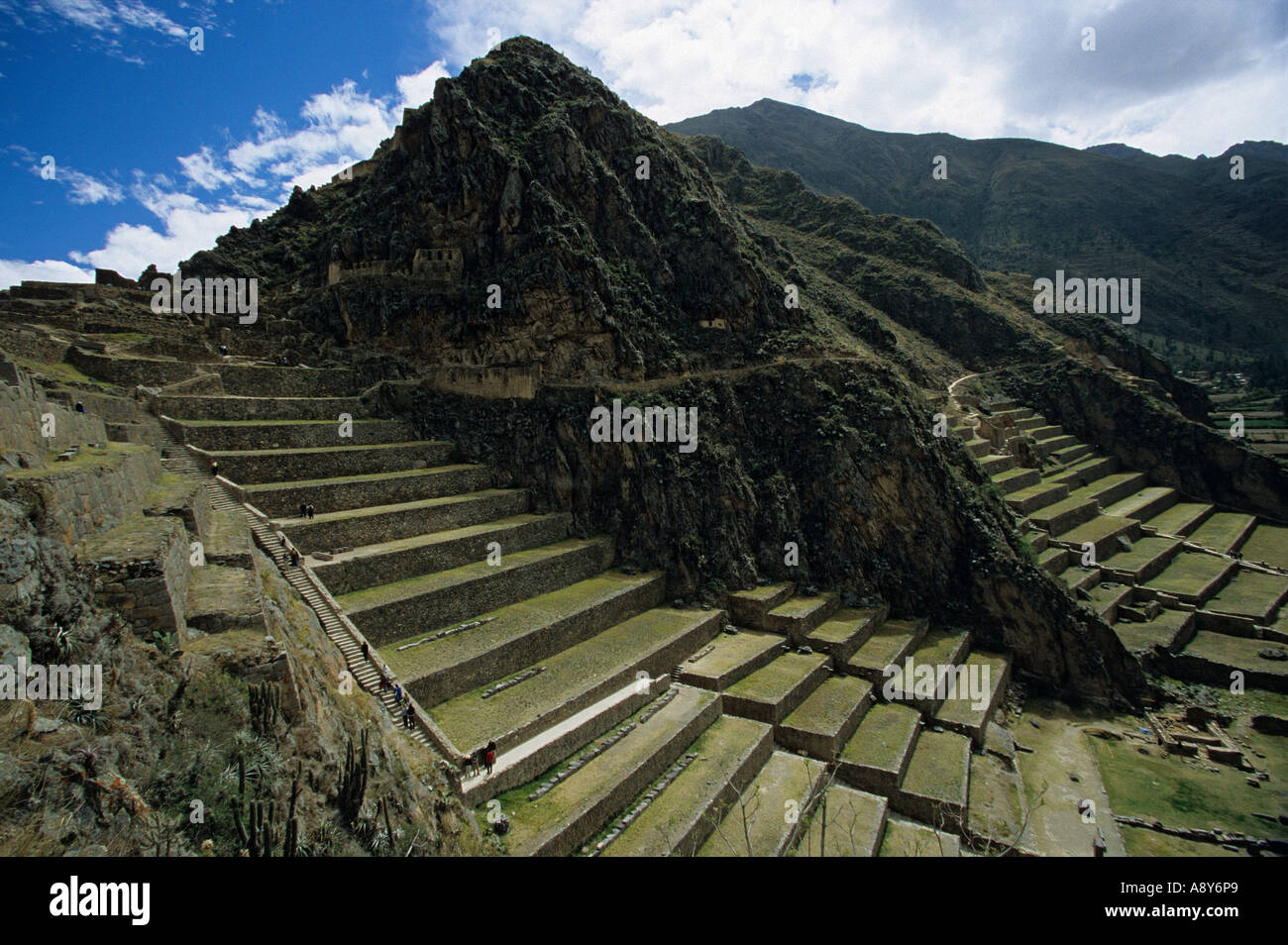 Le site archéologique d'Ollantaytambo - Cusco (Pérou). Site archéologique d'Ollantaytambo - Cusco (Pérou). Banque D'Images