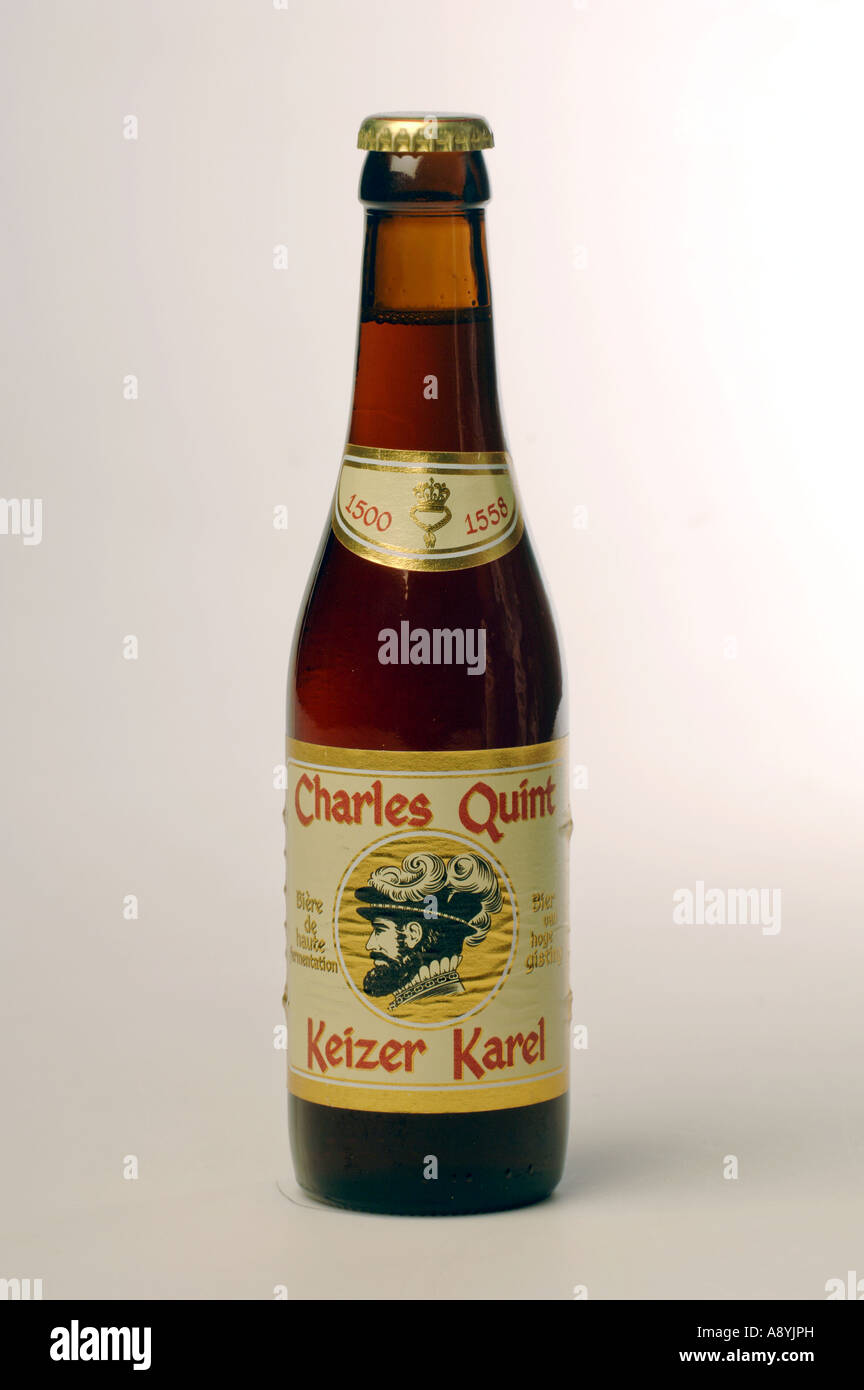 Bouteille de Charles Quint Haacht Belgique bière Keizer Karel Banque D'Images