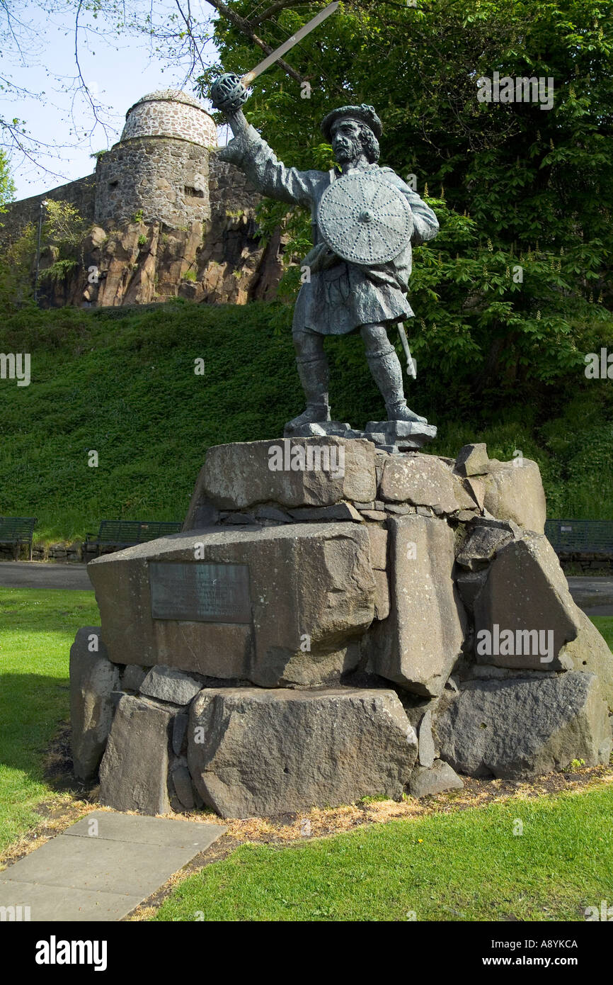 dh Rob Roy MacGregor statue STIRLING STIRLINGSHIRE Scottish Outlaw Folk Hero scottish historique mcgregor scots Banque D'Images