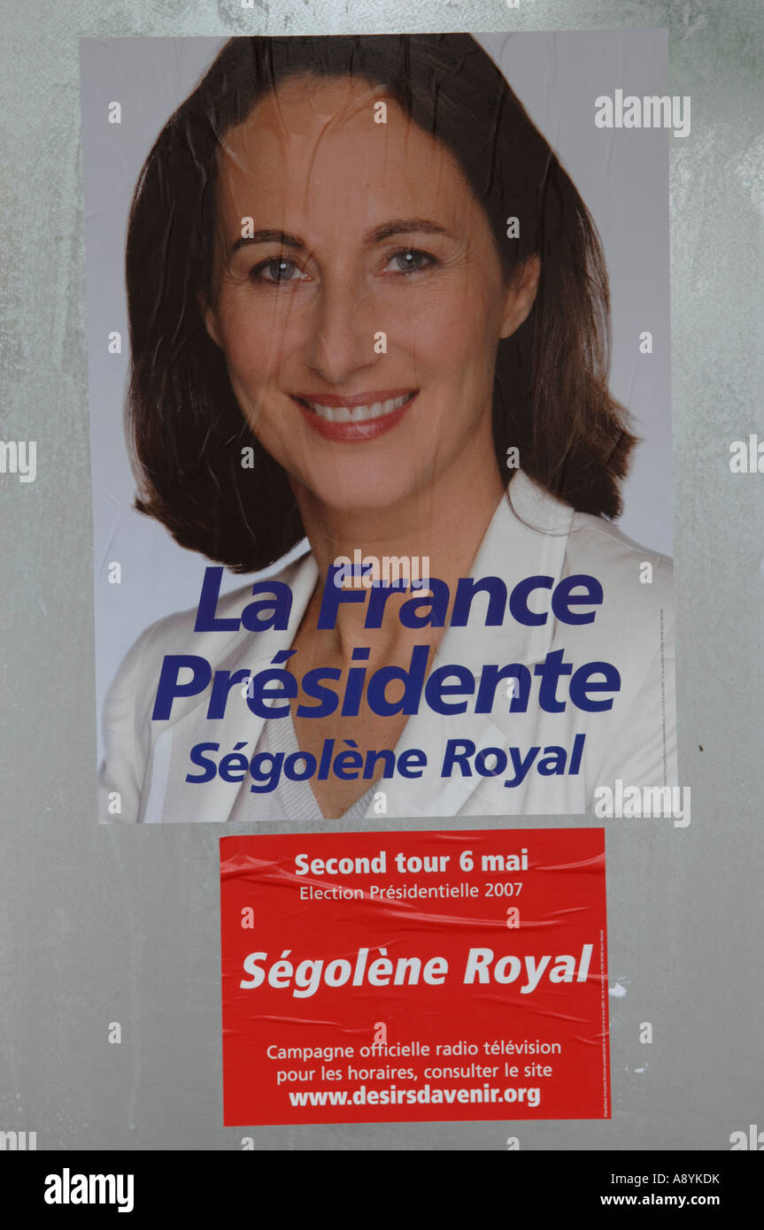 S gol ne Royal Affiche lectorale 2007 Photo Stock Alamy