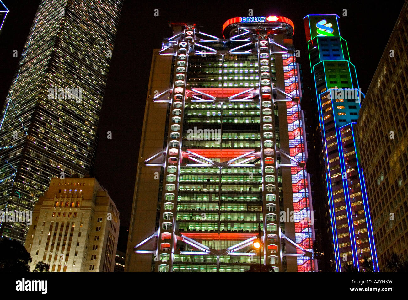 Bâtiment de la HSBC de Hong Kong Banque D'Images