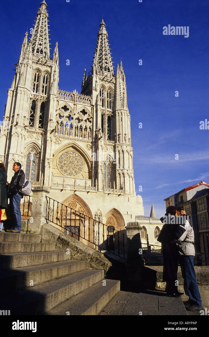 La Cathédrale de Burgos Burgos Castille et Leon Espagne Banque D'Images