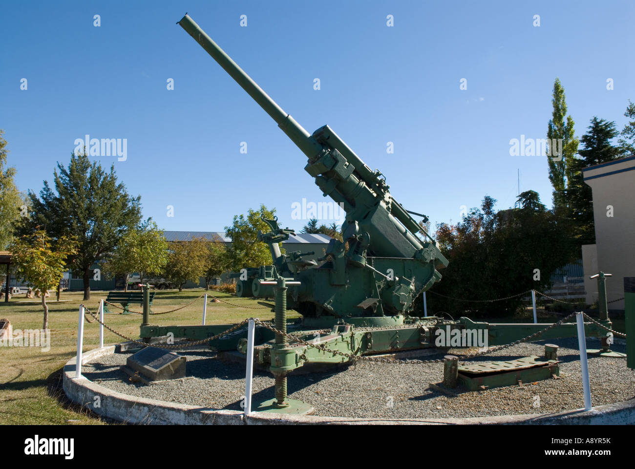 Seconde Guerre mondiale l'anti aircraft gun Ranfurly Nouvelle-zélande Banque D'Images