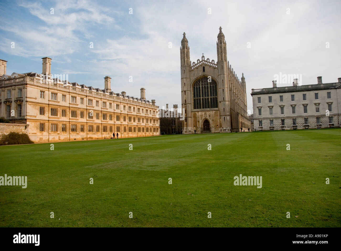 Kings College de Cambridge et Clare College Chapel Banque D'Images