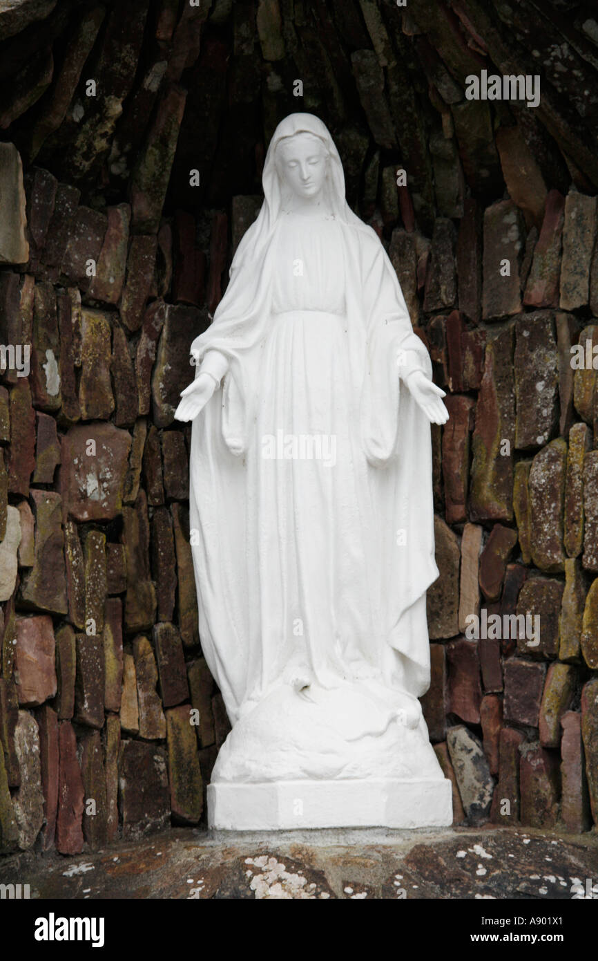 Statue de la Vierge Marie, l'Irlande Banque D'Images