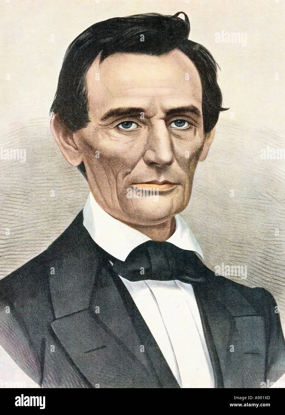 Illustration d'Abraham Lincoln, président des États-Unis Banque D'Images