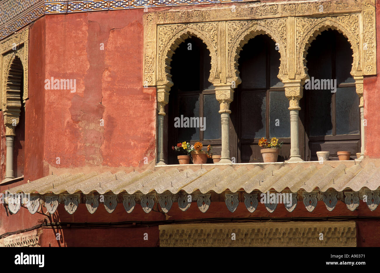Fenêtre mauresque à côté de la Mesquita Cordoba andalousie andalousie espagne Banque D'Images