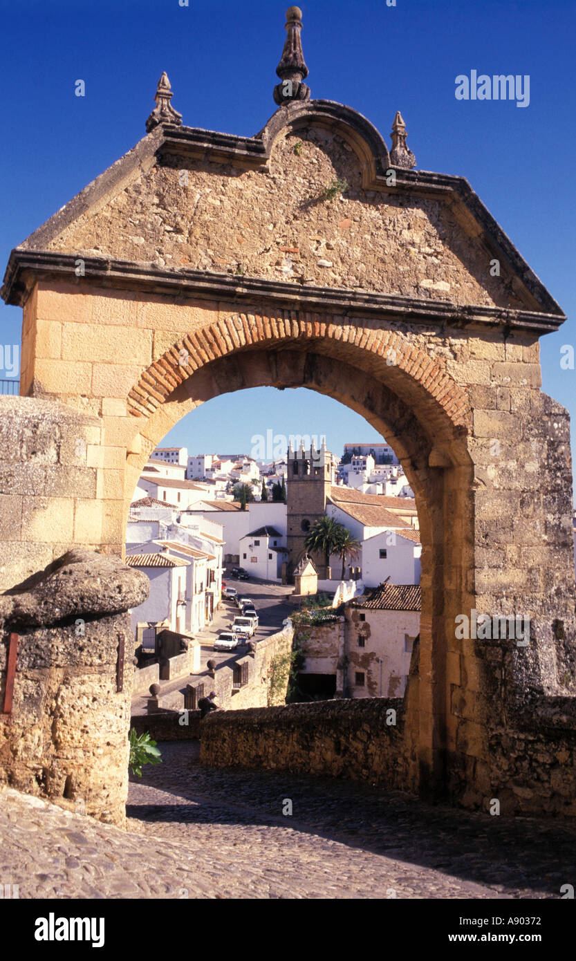 Puerta de Carlos V Malaga Province Ronda andalousie andalousie espagne Banque D'Images