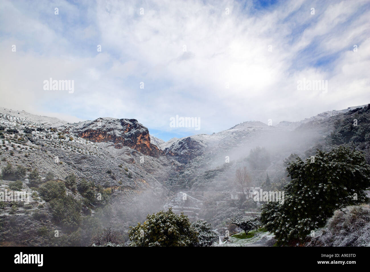 Parque Natural de las Sierras de Tejeda y Almijara. L'Andalousie. Espagne Banque D'Images