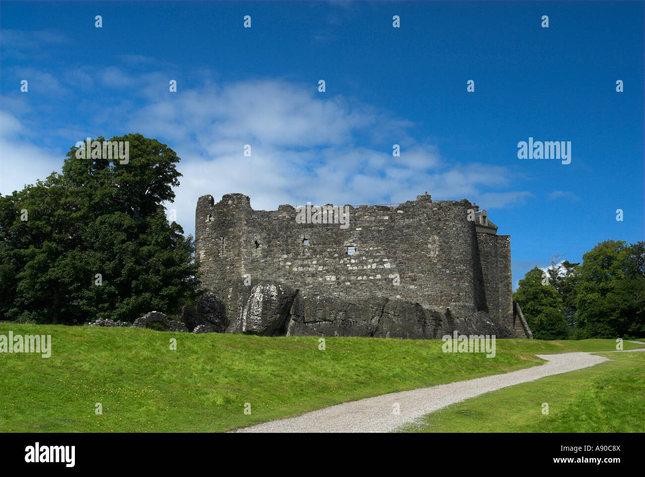 Le château de Dunstaffnage, Highlands, Scotland Banque D'Images