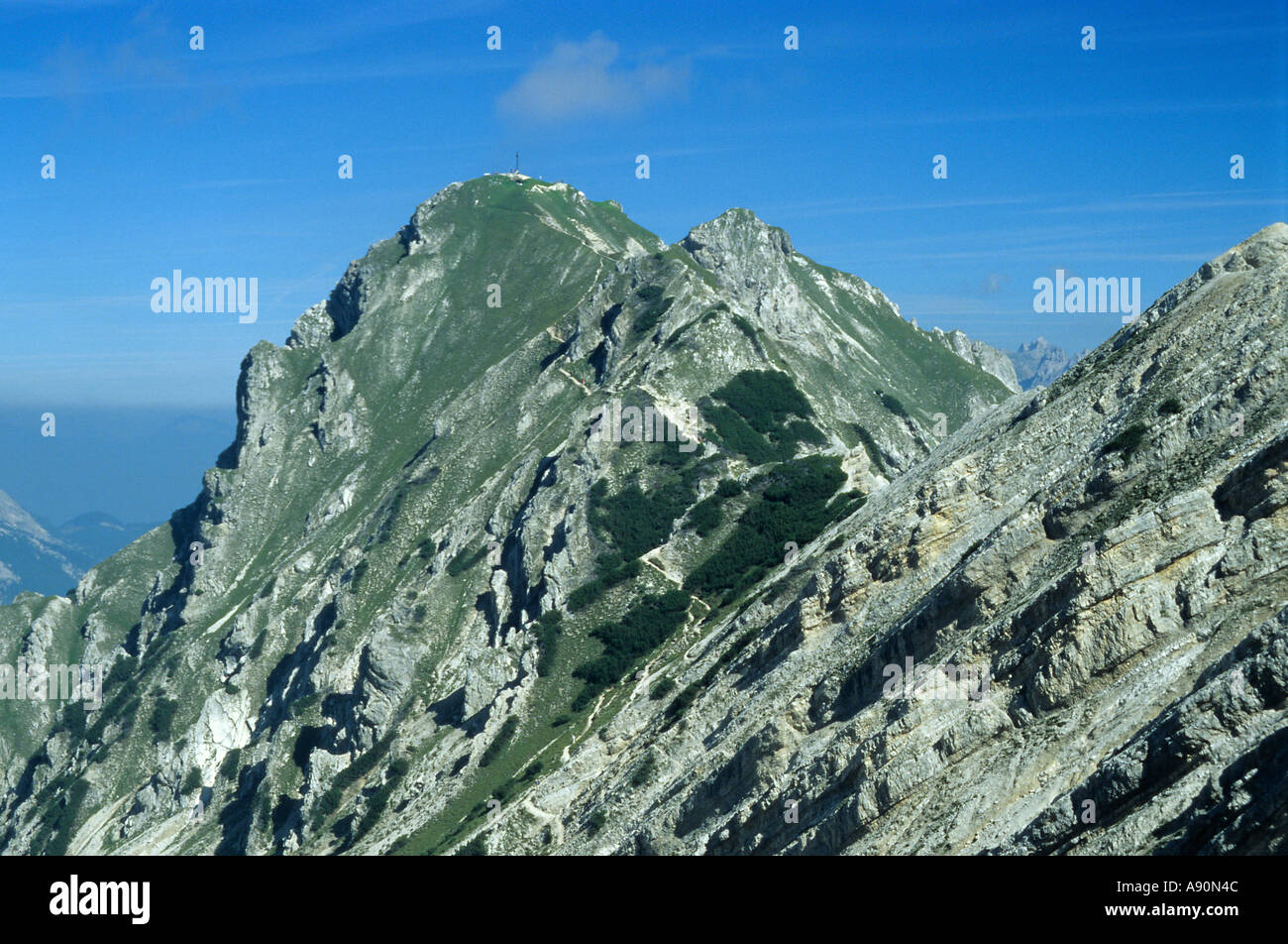 Seefelder Spitze Vue de près de Seefeld Tyrol Autriche Banque D'Images