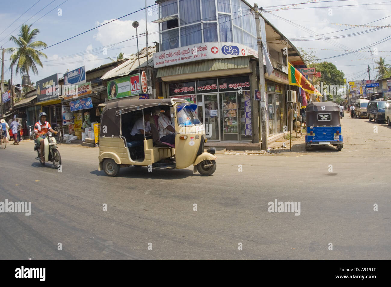 Taxi ou tut tut en Bentota Sri lanka Banque D'Images