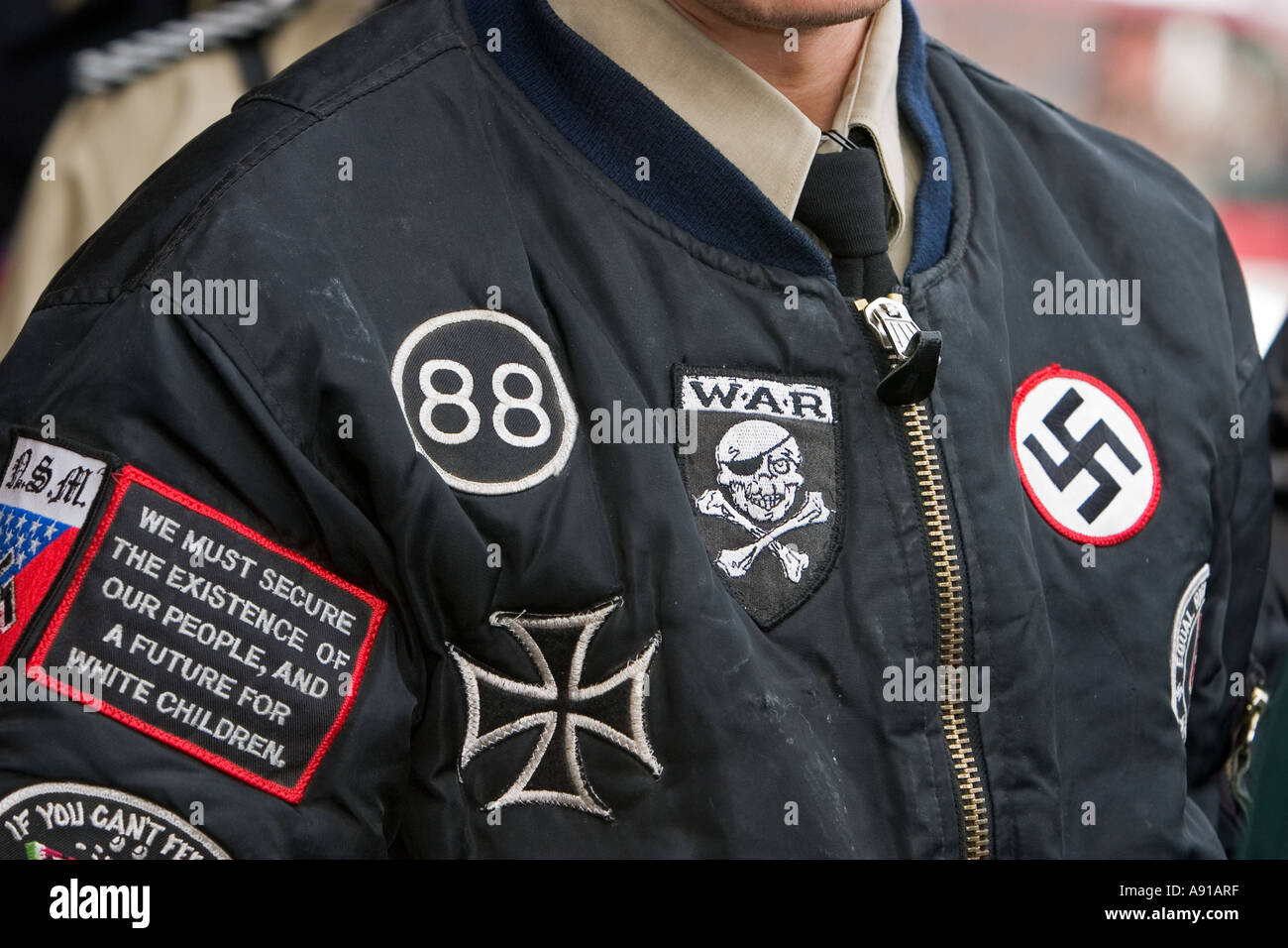 Membre du Mouvement national-socialiste Banque D'Images