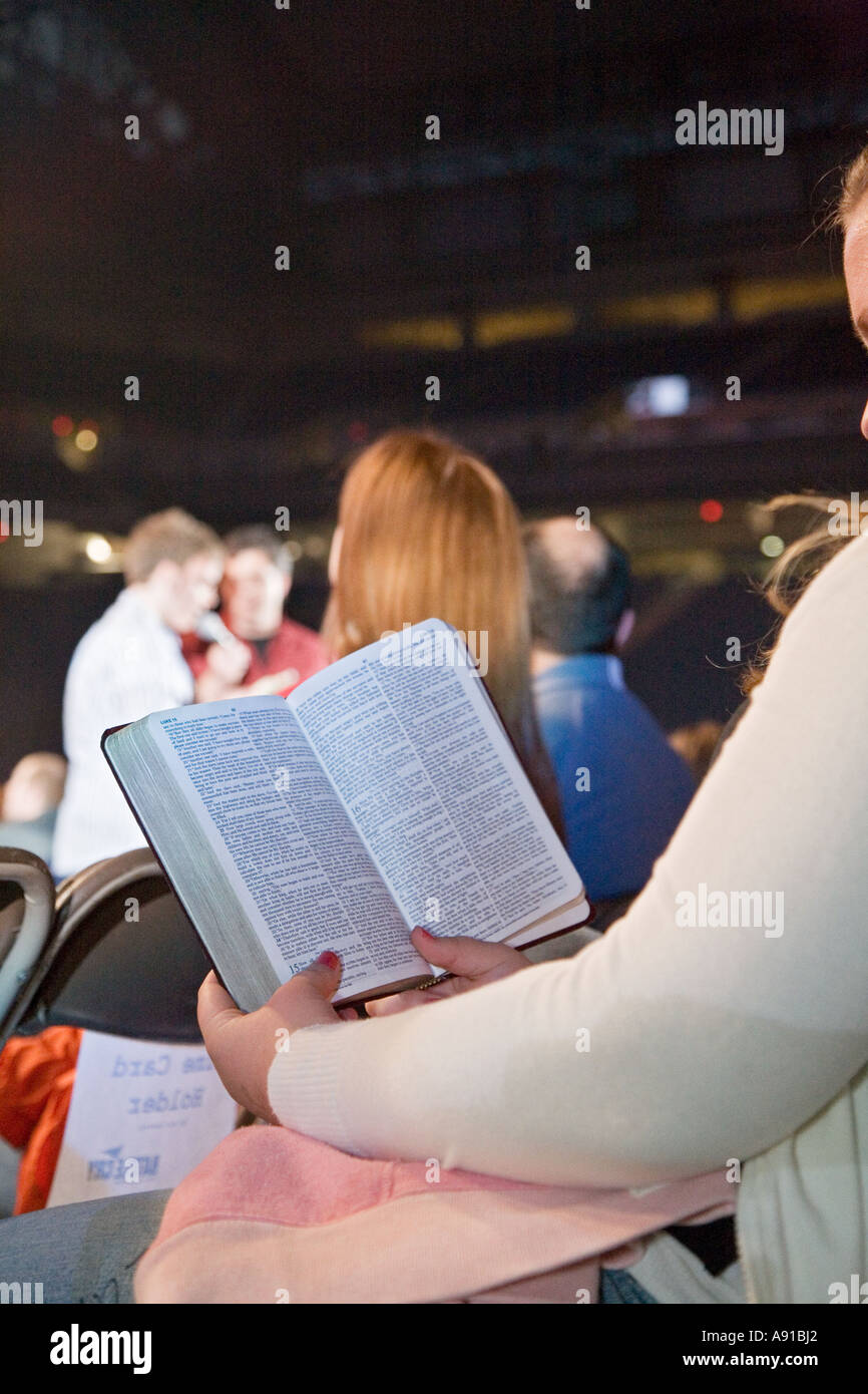 Rassemblement religieux de l'adolescence Banque D'Images