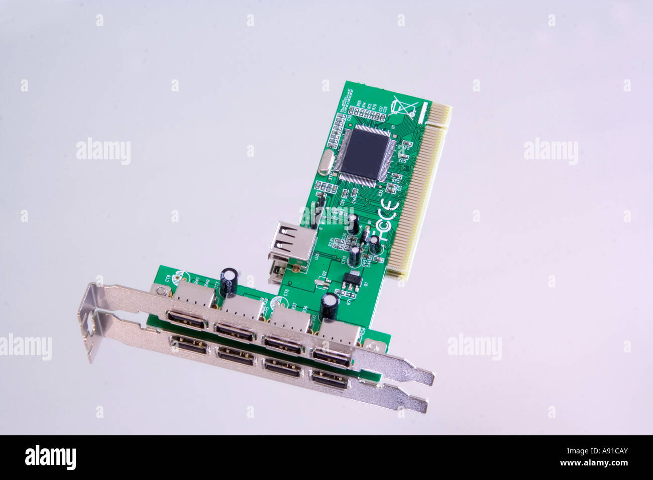 Un concentrateur USB 4 ports internes d'un ordinateur Banque D'Images