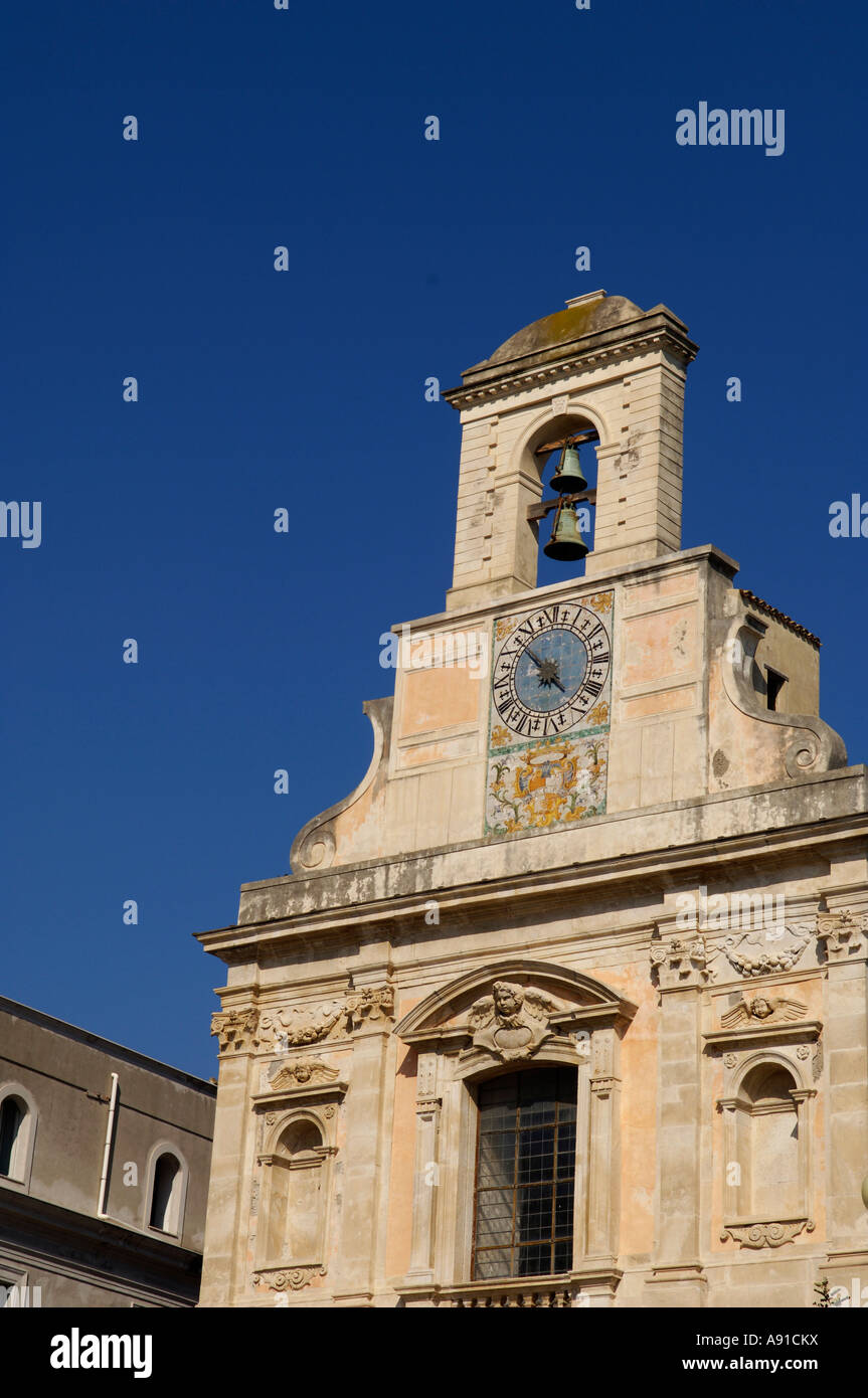 Clocher de l'église à Gaeta Italie Banque D'Images