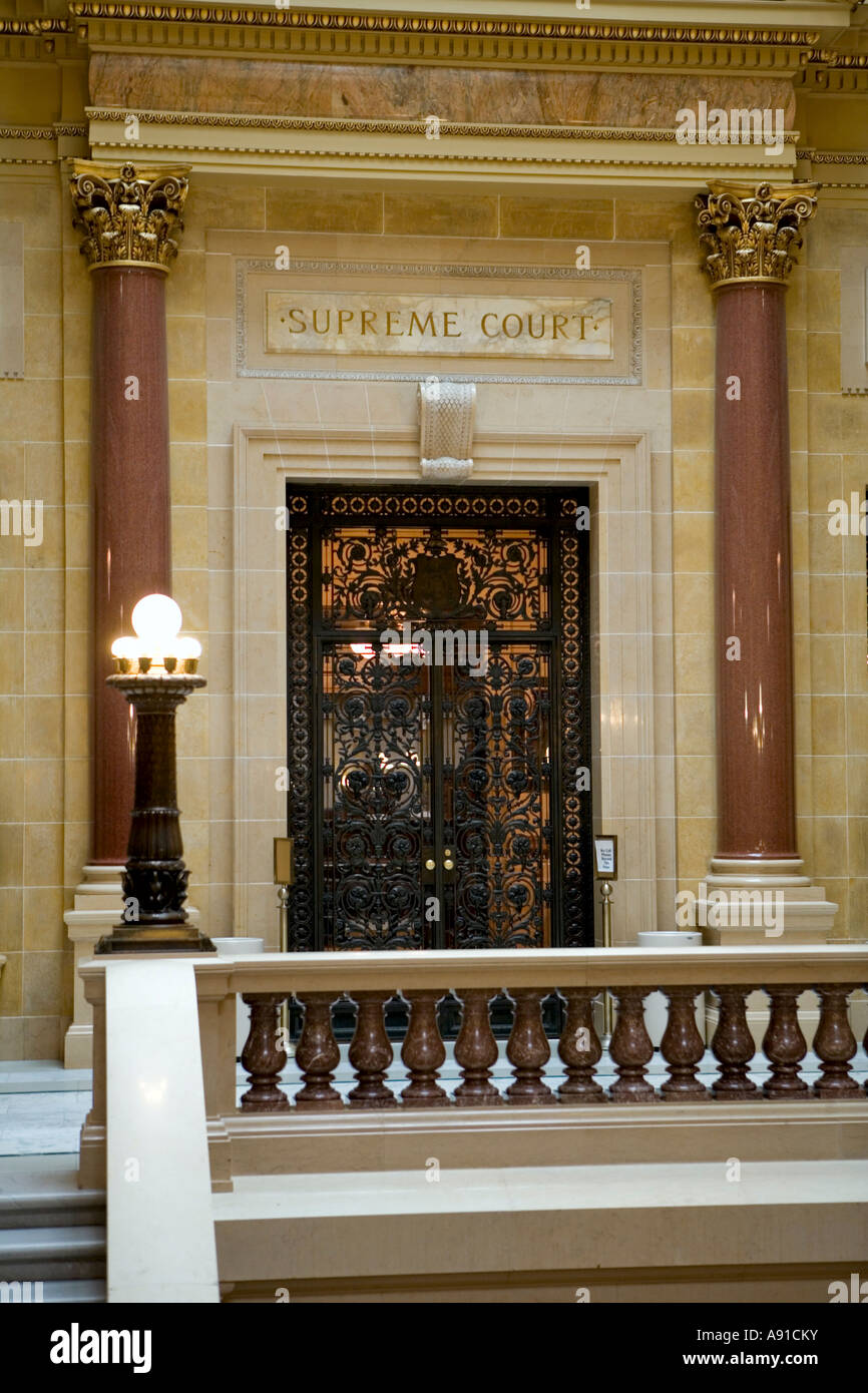 Cour suprême de l'état du Wisconsin. Banque D'Images