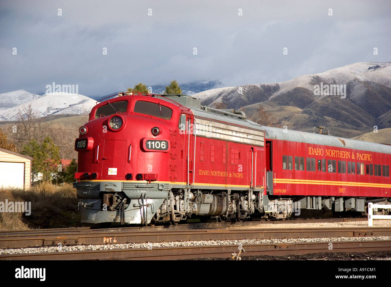Le Nord de l'Idaho et du Pacifique en train de Horseshoe Bend, Oregon