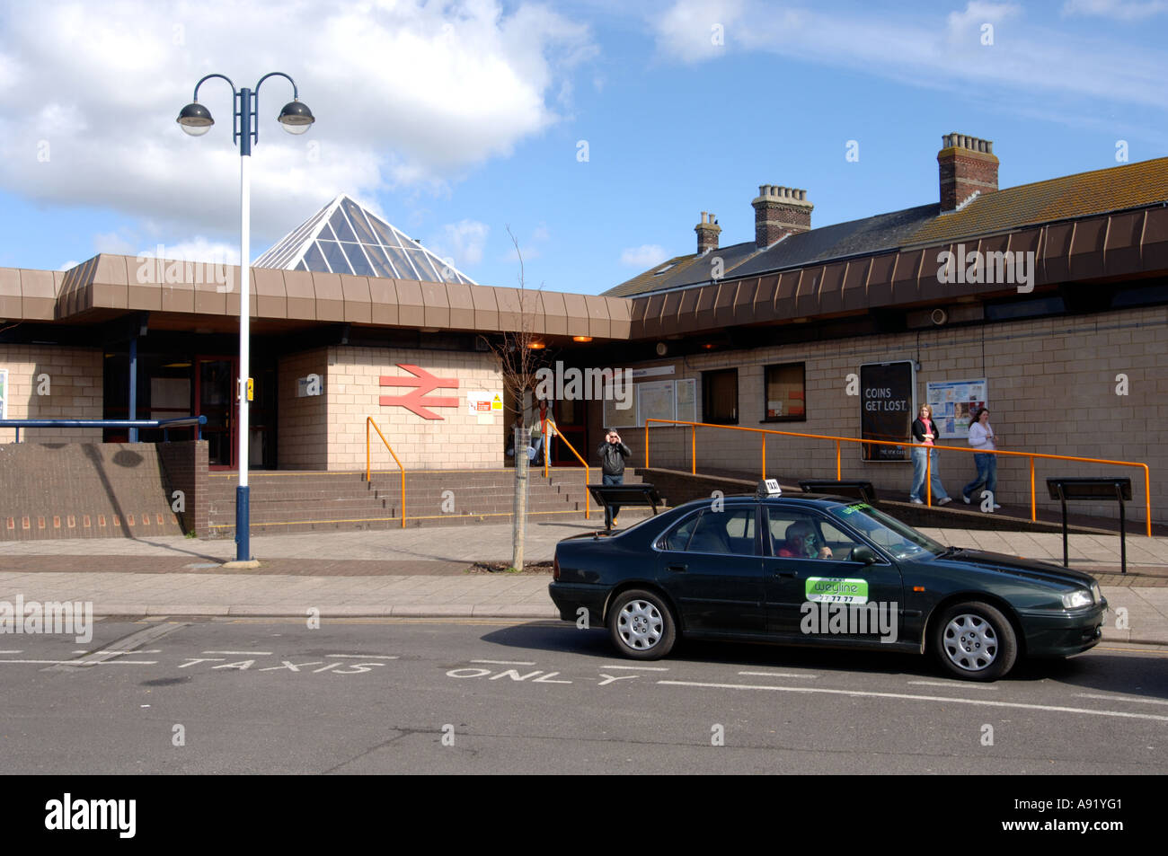 La gare de Weymouth, Dorset, Angleterre Royaume-uni Banque D'Images