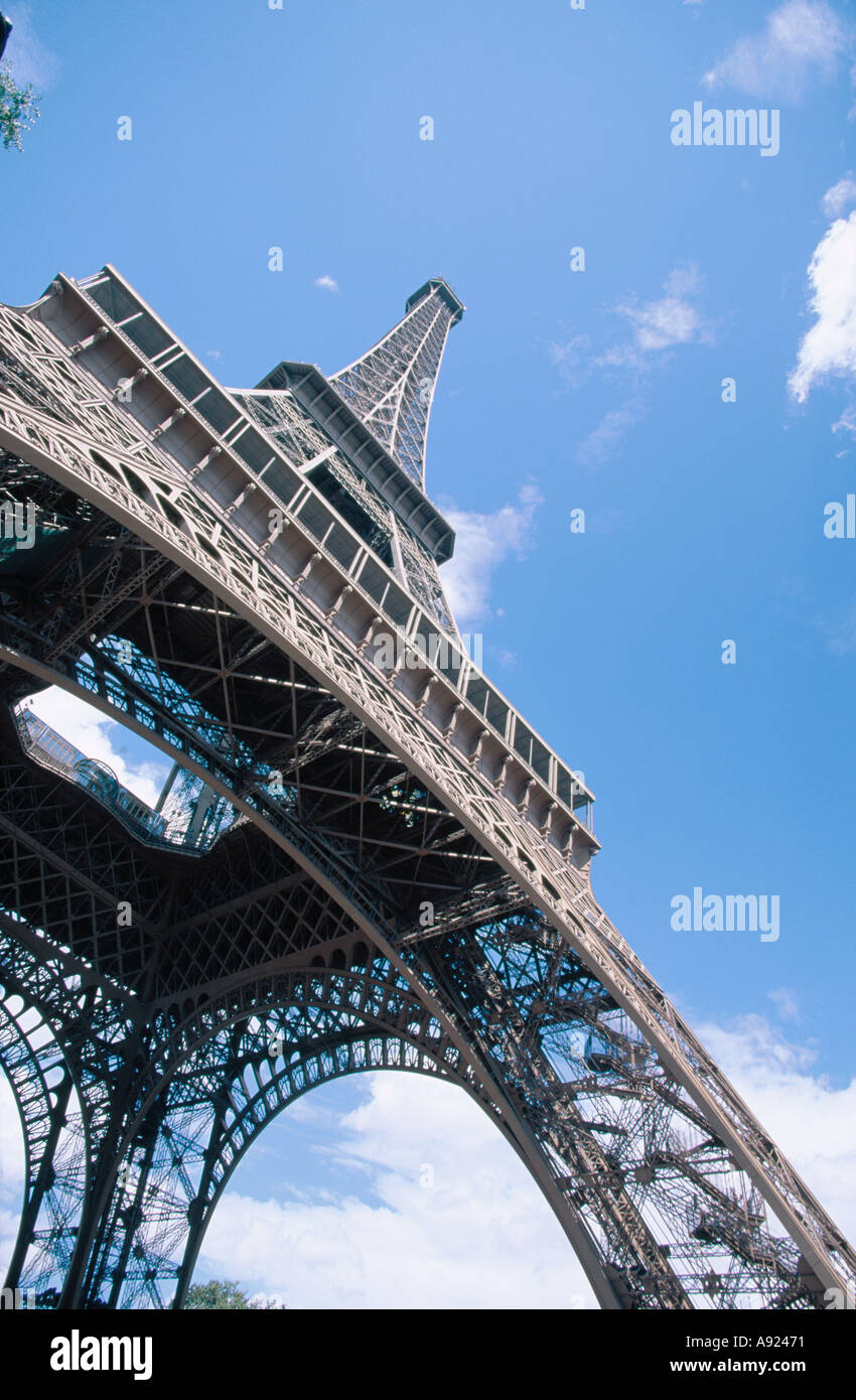 Tour Eiffel Tower Paris France Banque D'Images