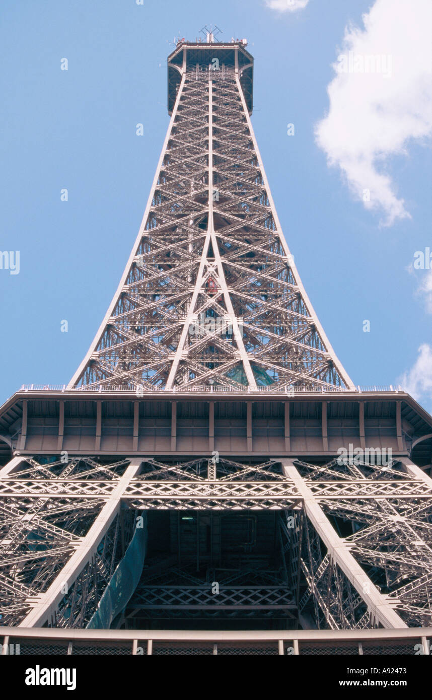Tour Eiffel Tower Paris France Banque D'Images