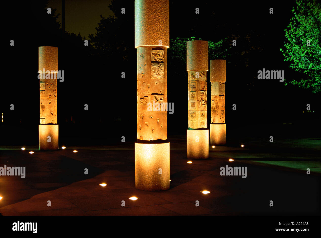 Franklin D Roosevelt Memorial Washington D C USA Banque D'Images