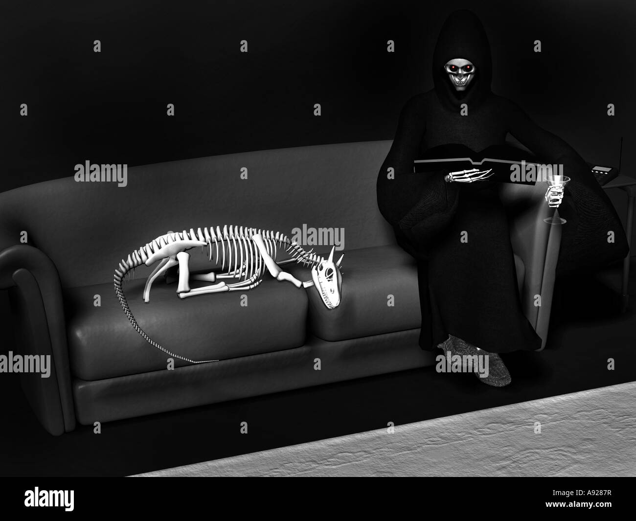 jour de la mort au large Banque D'Images