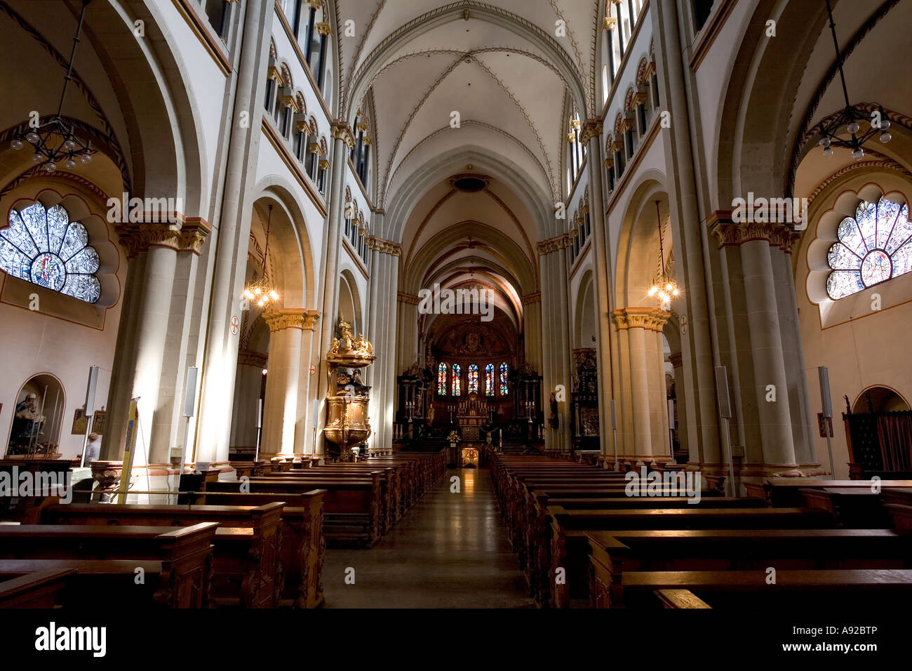 Basilique cathédrale st. Martin, Bonn, NRW, Allemagne Banque D'Images