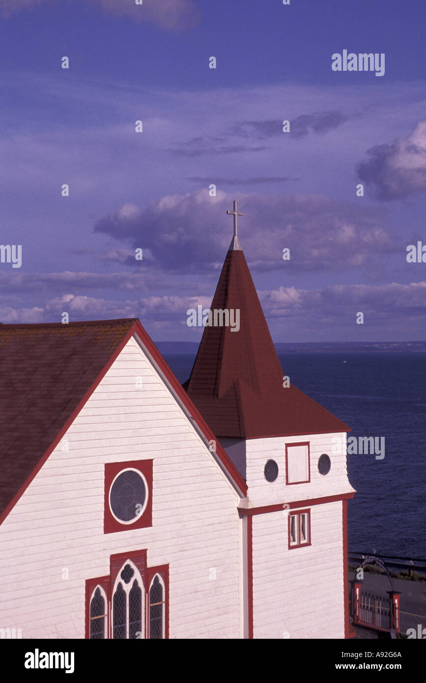 NA, du Canada, de Terre-Neuve, de la baie de la conception, Point de grave ; l'Église anglicane Banque D'Images