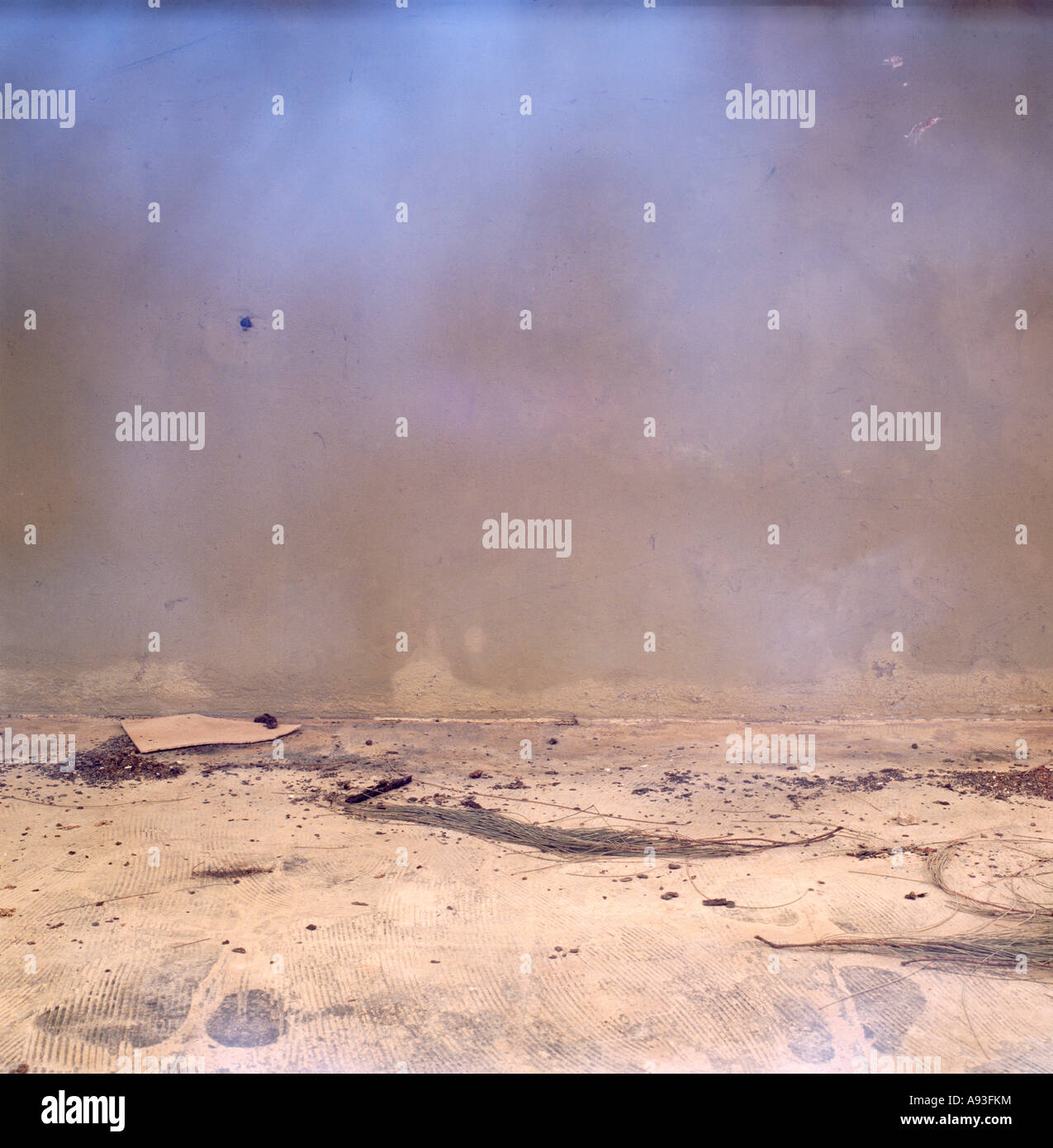 Chambre désaffectée dans la guerre au Mozambique Banque D'Images