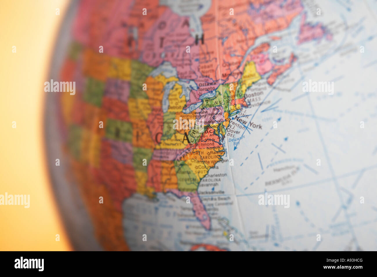 Monde politique, close-up of United States of America Banque D'Images