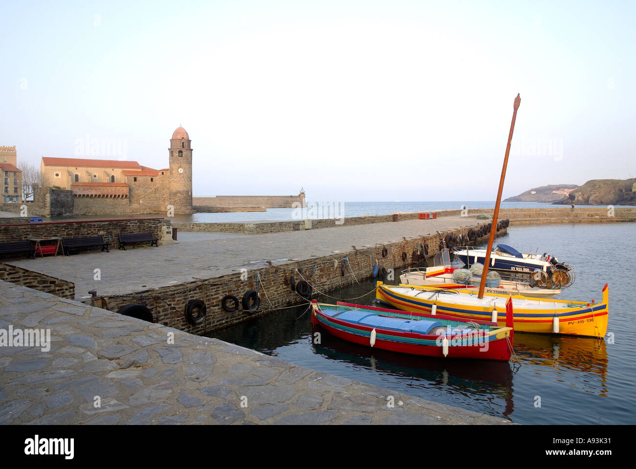 LANGUEDOC ROUSSILLON COLLIOURE PROVINCE AU SUD EST DE LA FRANCE Banque D'Images