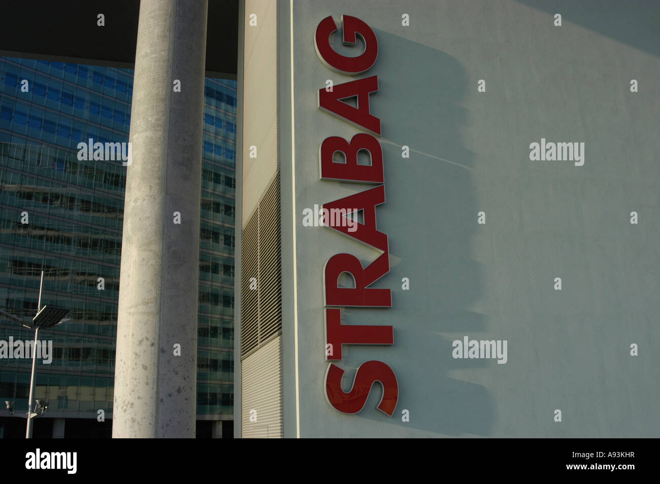 Plaque Nom Strabag Banque D'Images