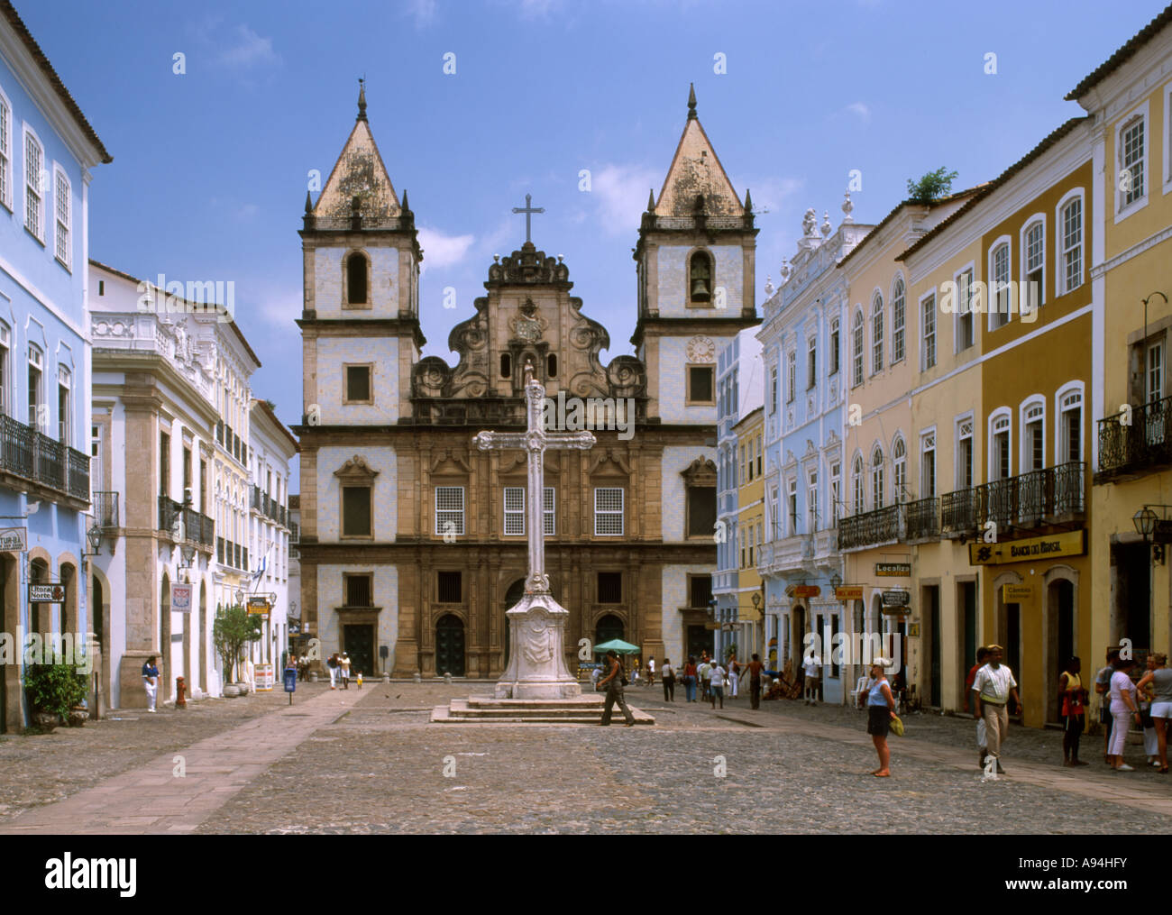Le Brésil. Bahia. Salvador. L'église de São Francisco Banque D'Images