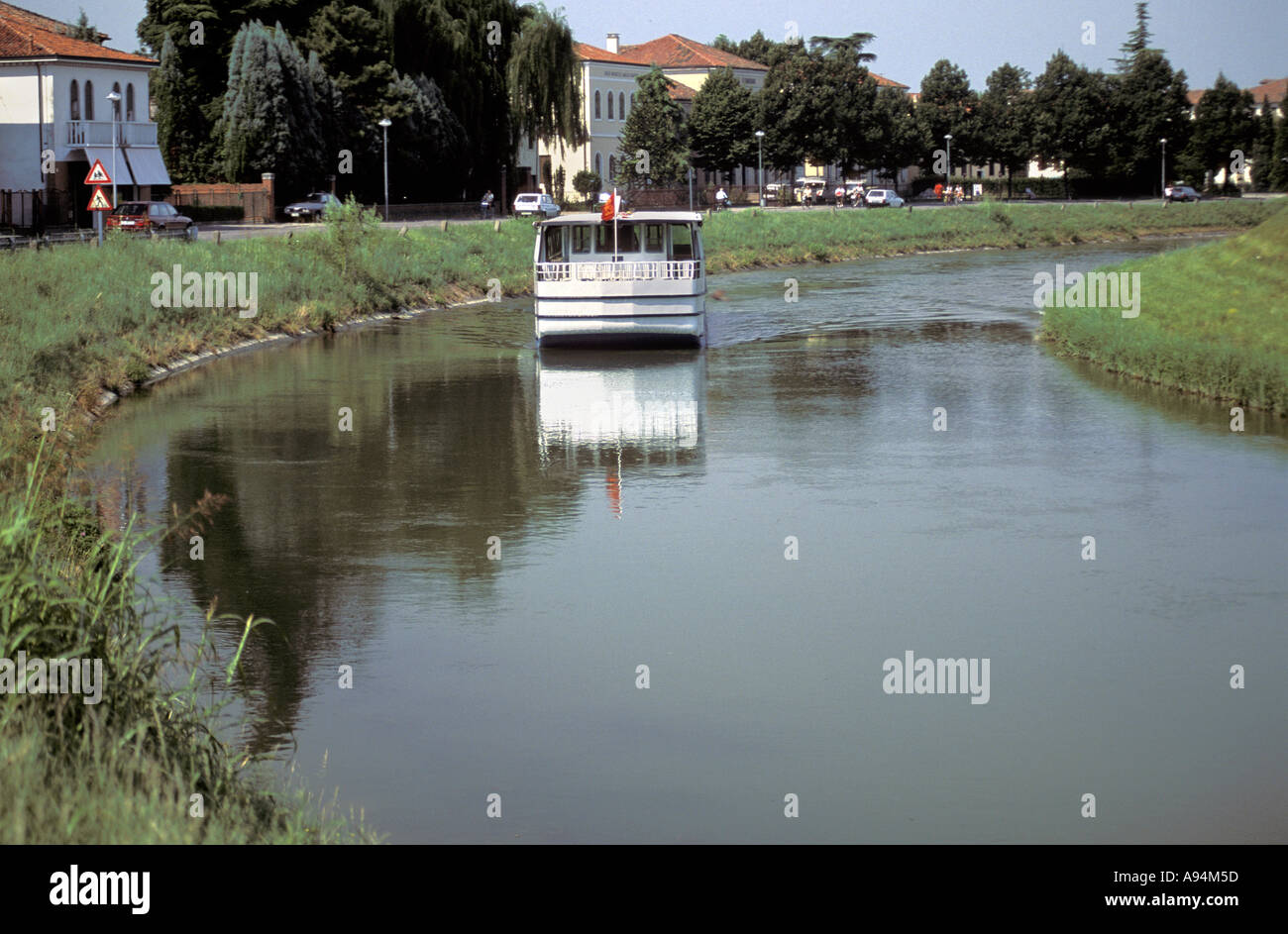 Bateau Burchiello Riviera del Brenta Veneto Italie Banque D'Images