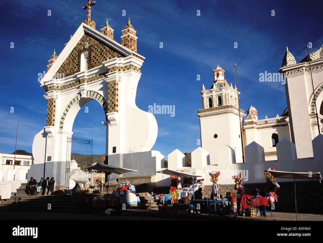 Cathédrale de Copacabana bolivie Banque D'Images