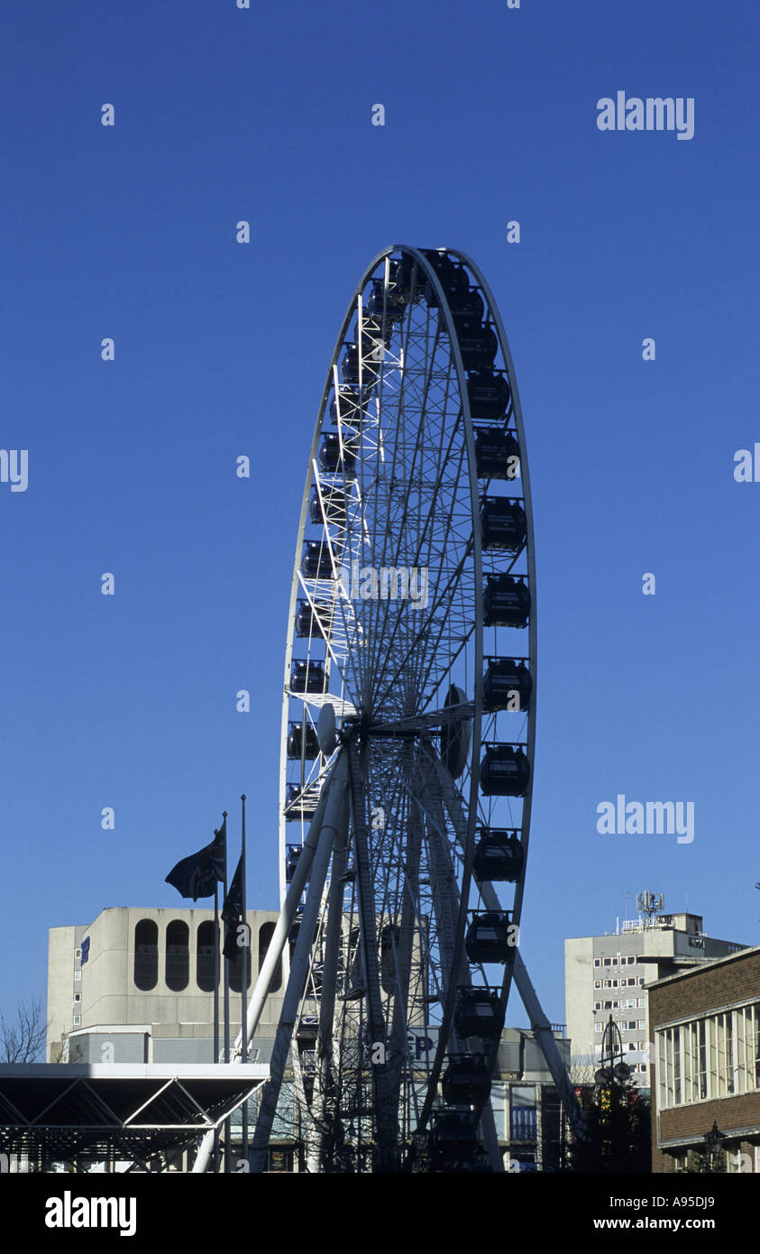 La grande roue, le centre-ville de Birmingham, West Midlands, England, UK Banque D'Images